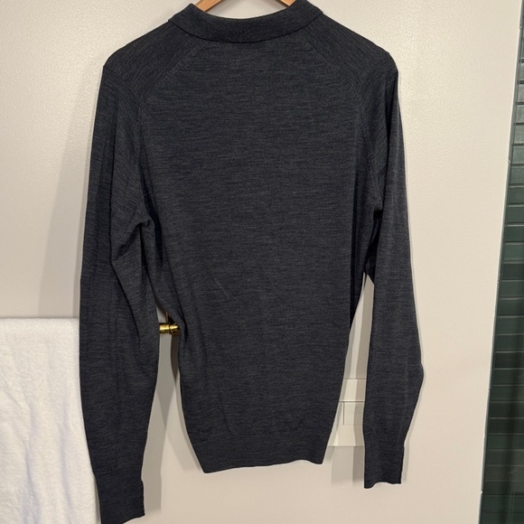 John Smedley Belper Extra Fine Merino Wool Polo Shirt - Picture 3 of 3